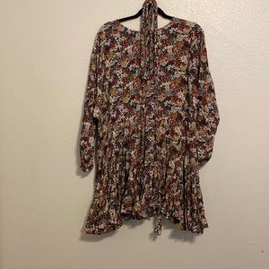 Tie waist flowy dress
